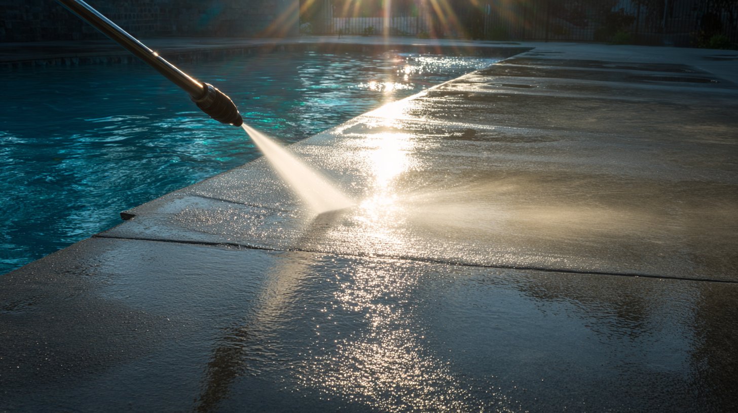 HOA pool deck pressure washing — Carlsbad, CA